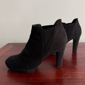 Black Suede Ankle Booties